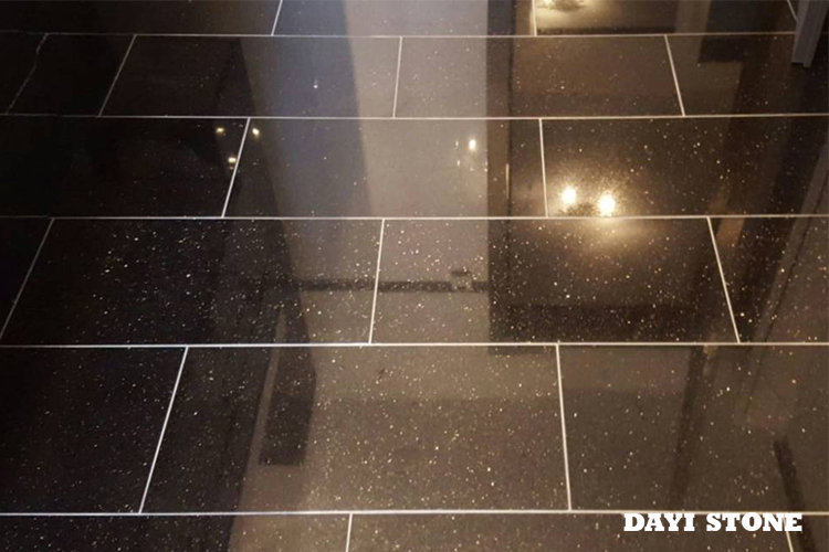 Black Star Galaxy Granite Tiles 30X60 Polished Natural Stone For Floor Desing